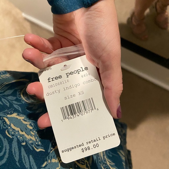 NWT Free People Hello Lover Dusty Indigo dress - Picture 5 of 7